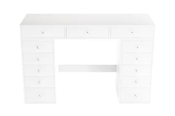 Glow Stort sminkebord – Opbevaring med skuffer 120 cm - Hvid - Møbler - Borde - Sminkebord & konsolbord