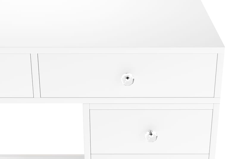 Glow Stort sminkebord – Opbevaring med skuffer 120 cm - Hvid - Møbler - Borde - Sminkebord & konsolbord