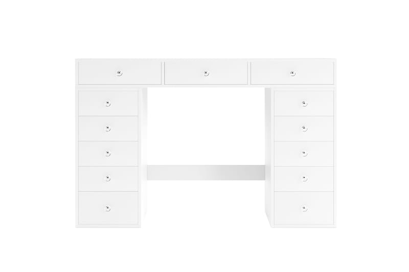 Glow Stort sminkebord – Opbevaring med skuffer 120 cm - Hvid - Møbler - Borde - Sminkebord & konsolbord