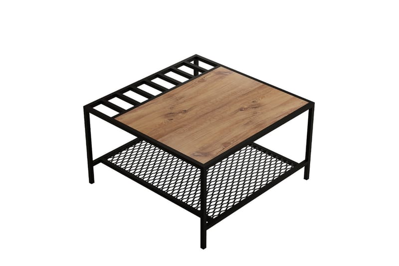 Gomis Sofabord 80 cm - Brun/Sort - Møbler - Borde - Sofabord