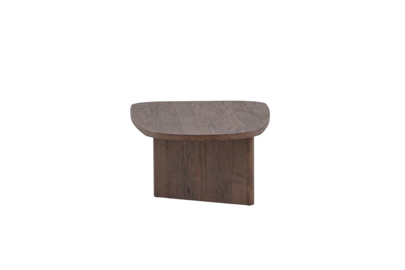 Grönvik ovalt sofabord 130 × 65 cm - Mørkebrun/valnød/træ - Møbler - Borde - Sofabord
