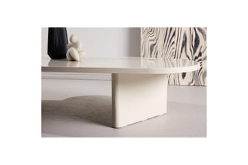 Grönvik Sofabord 135x65 cm i Malet Træ - Cremehvid - Møbler - Borde - Sofabord
