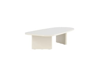 Grönvik Sofabord 135x65 cm i Malet Træ - Cremehvid - Møbler - Borde - Sofabord