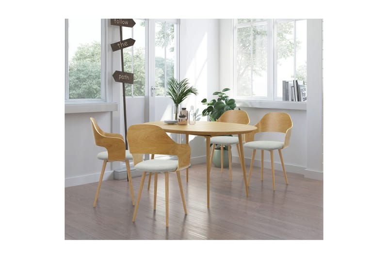 Graham Spisegruppe 4-sæde - Brun - Møbler - Borde - Spisebordssæt