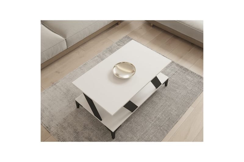 Gralen Sofabord 100 cm - Antracit/Hvid - Møbler - Borde - Sofabord