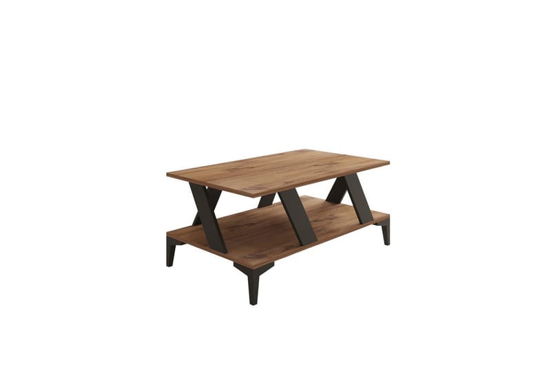 Gralen Sofabord 100 cm, Antracit/Natur