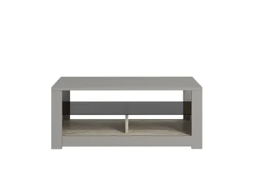 Griselda Sofabord 90 cm - Grå/Travertin - Møbler - Borde - Sofabord