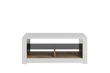 Griselda Sofabord 90 cm - Hvid/Eg - Møbler - Borde - Sofabord
