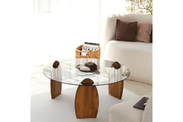 Guinn Sofabord 90 cm - Brun - Møbler - Borde - Sofabord