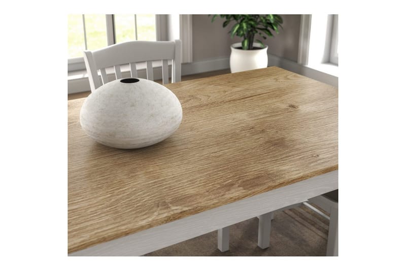 Gulbahar Spisebord 180 cm Rektangulær - Natur/Hvid - Møbler - Borde - Spisebord og køkkenbord