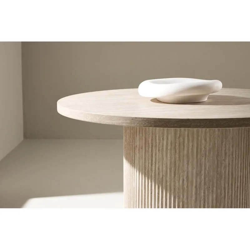 Härön Sofabord 80 cm - Beige - Møbler - Borde - Sofabord