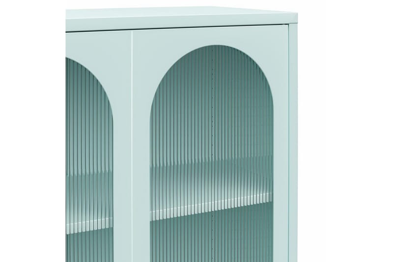 Højskab Luna Sky Blå - Sky Blå - Opbevaring - Skab - Vitrineskabe