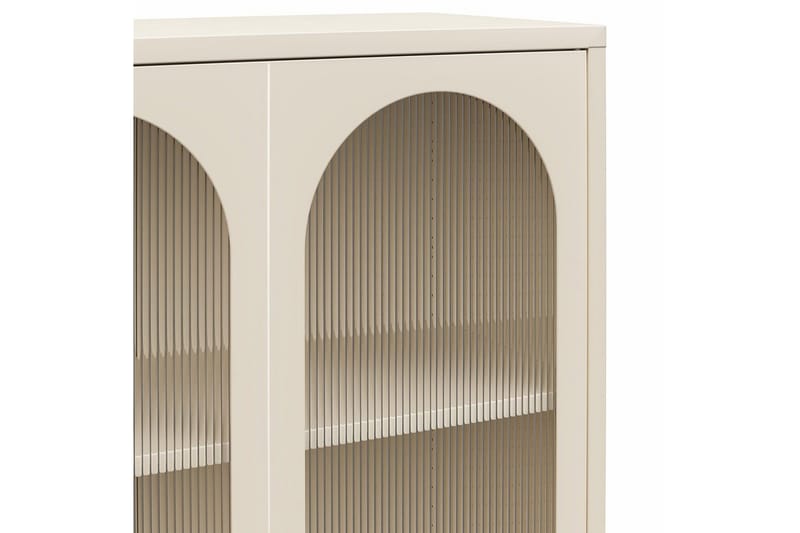 Højskab Luna Pergament - Pergament - Opbevaring - Skab - Vitrineskabe