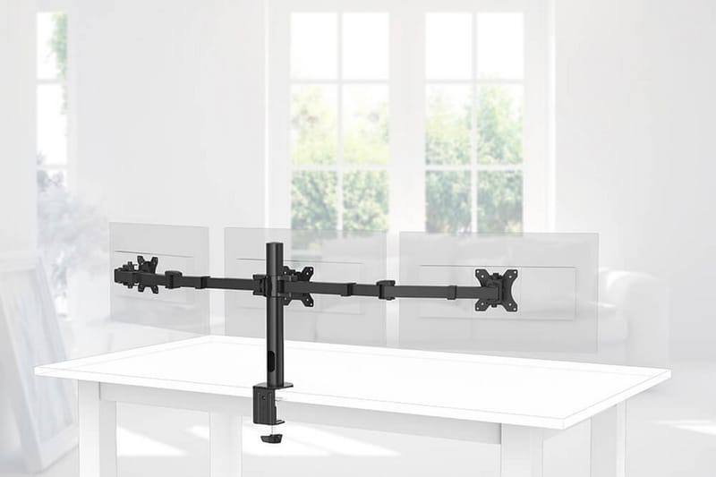 HAMA Monitorbeslag Til Tre Billedeskærme 13- 27 - Møbler - Borde - Bordtilbehør