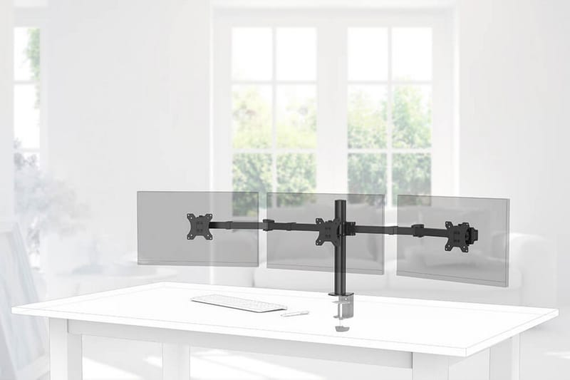 HAMA Monitorbeslag Til Tre Billedeskærme 13- 27 - Møbler - Borde - Bordtilbehør