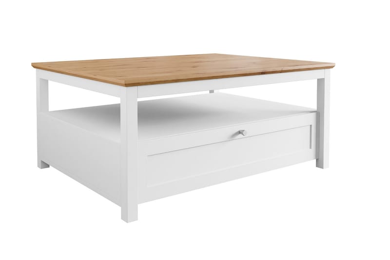 Hammerdal Sofabord 104 cm, Hvid/Eg