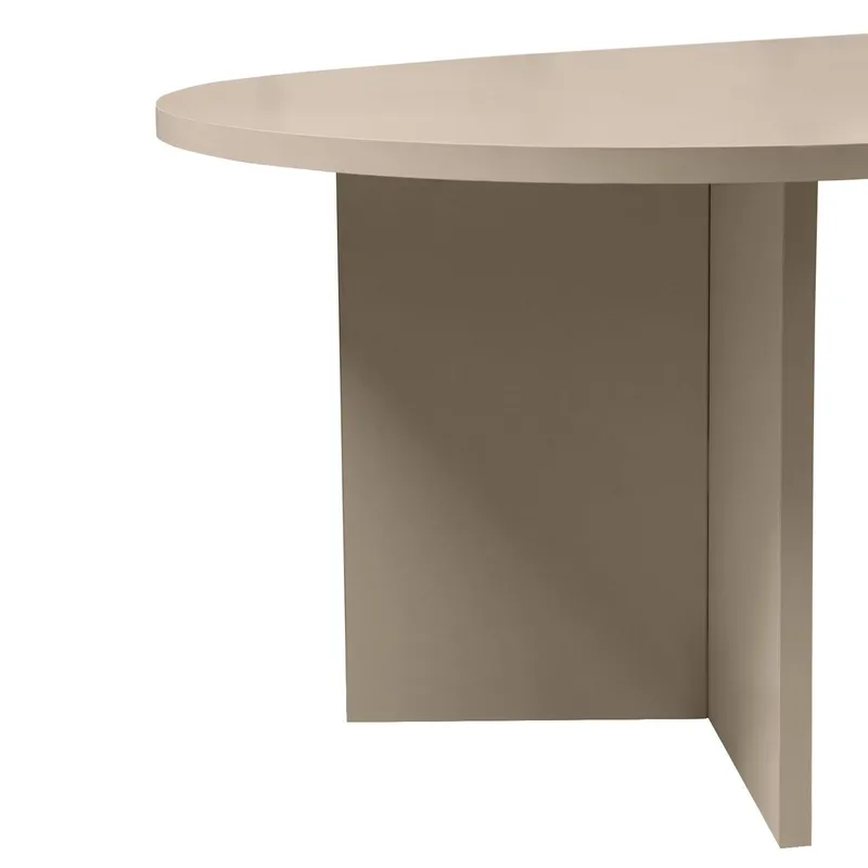 Hasina sofabord 119 cm ovalt - Mink - Møbler - Borde - Sofabord