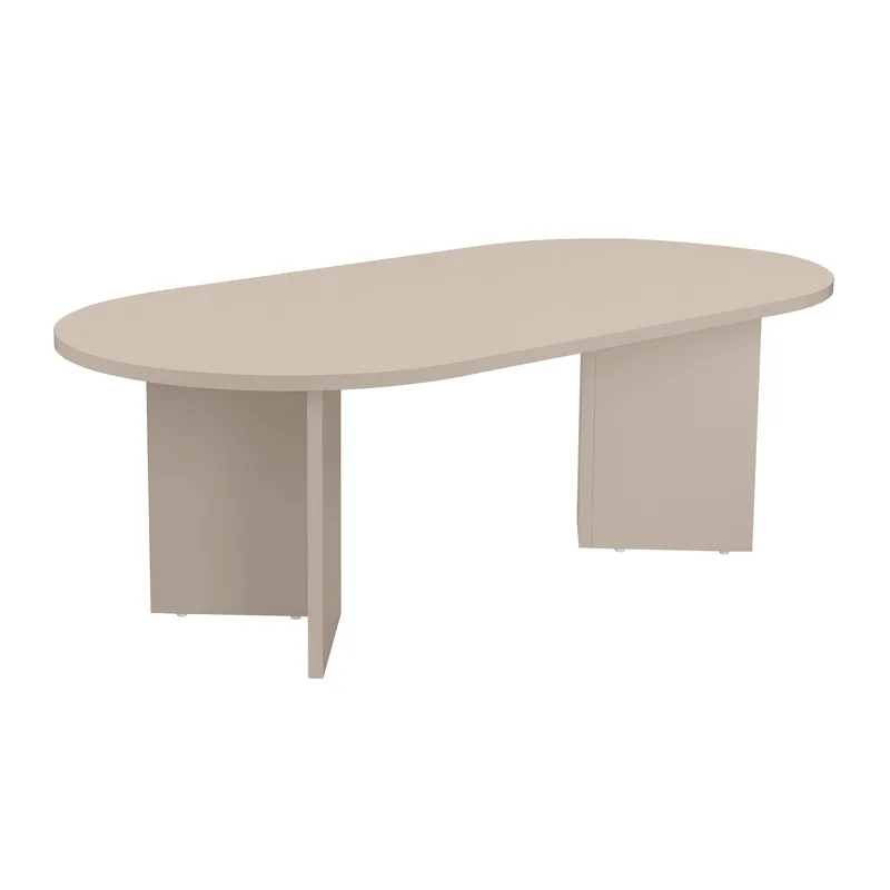Hasina sofabord 119 cm ovalt - Mink - Møbler - Borde - Sofabord