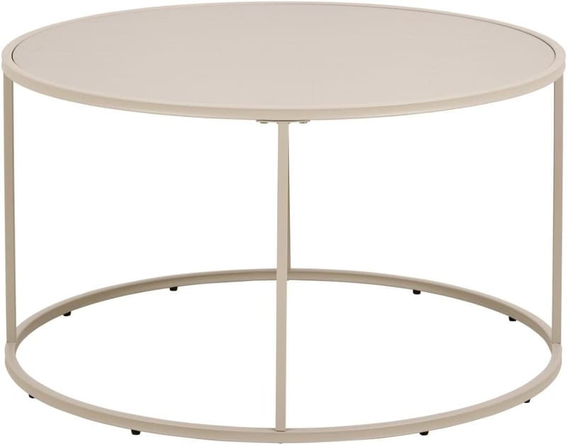 Hasslevik Sofabord 80 cm Rundt - Varmgrå - Møbler - Borde - Sofabord