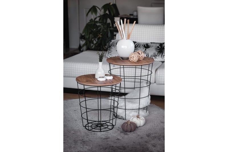 Hathaway Sofabord 44 cm - Brun/Sort - Møbler - Borde - Sofabord