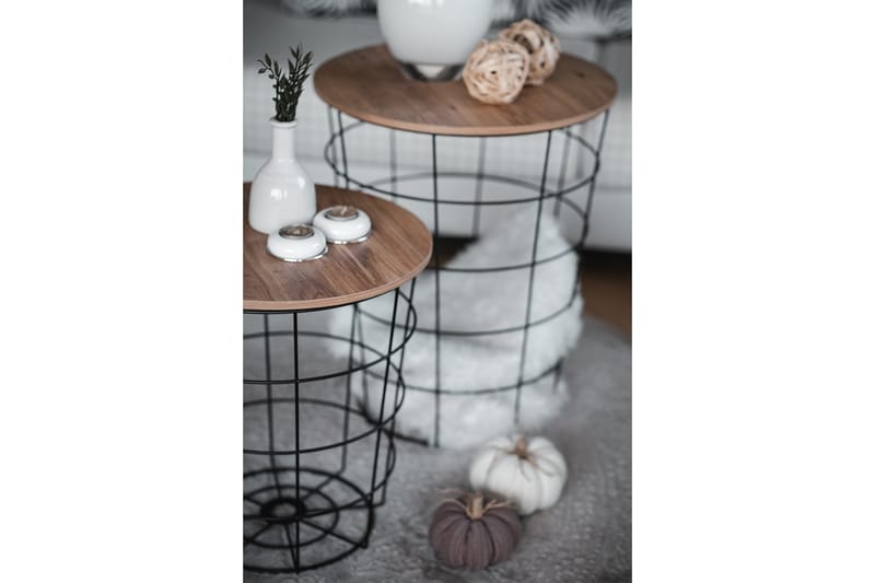 Hathaway Sofabord 44 cm - Brun/Sort - Møbler - Borde - Sofabord