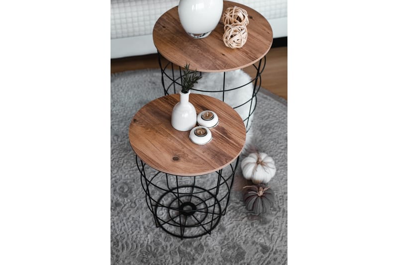 Hathaway Sofabord 44 cm - Brun/Sort - Møbler - Borde - Sofabord