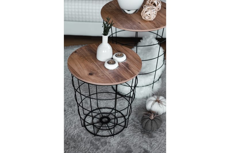 Hathaway Sofabord 44 cm - Brun/Sort - Møbler - Borde - Sofabord