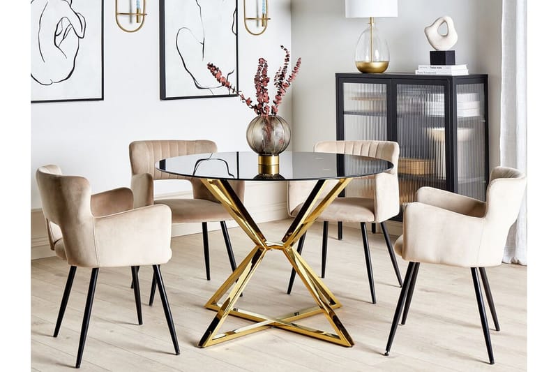Hayder Spisebord 105 cm Rund - Møbler - Borde - Spisebord og køkkenbord
