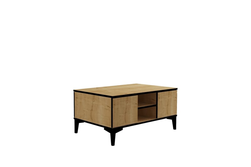 Highbank Sofabord 90 cm - Brun/Eg/Sort - Møbler - Borde - Sofabord