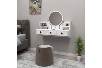 Hines Sminkebord 90 cm - Hvid - Møbler - Borde - Sminkebord & konsolbord