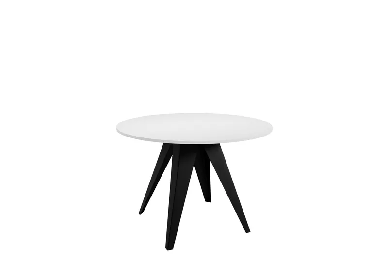 Hoban Spisebord 128 cm, Sort/Hvid