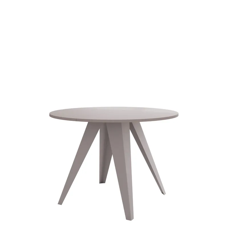 Hoban Spisebord rundt udtrækkeligt 100-138 cm - Beige - Møbler - Borde - Spisebord og køkkenbord