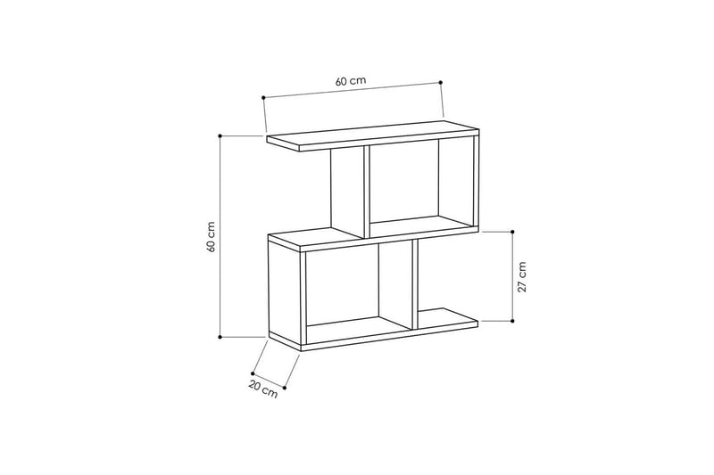 Homemania Sofabord 60 cm - Hvid - Møbler - Borde - Sofabord