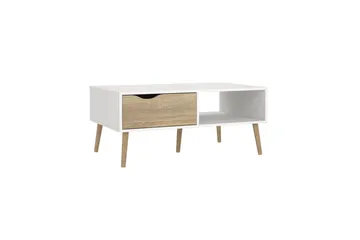 Hostafranc Sofabord 98,7 cm - Natur/Hvid - Møbler - Borde - Sofabord