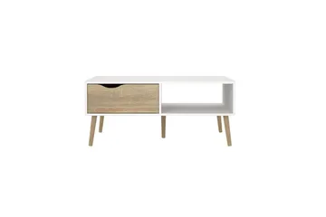 Hostafranc Sofabord 98,7 cm - Natur/Hvid - Møbler - Borde - Sofabord