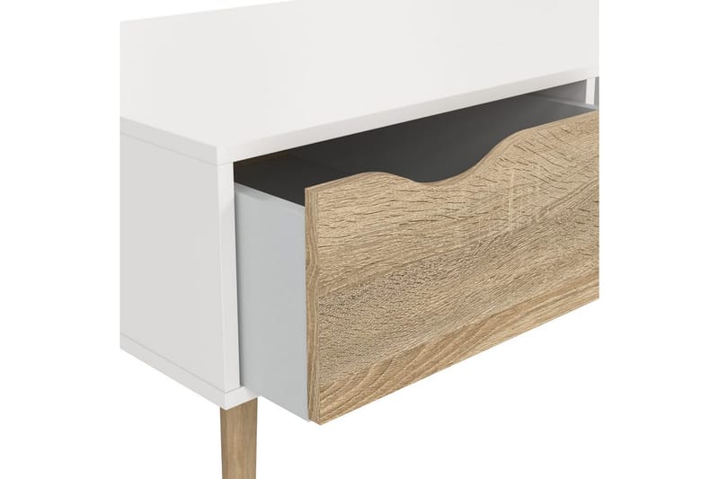 Hostafranc Sofabord 98,7 cm - Natur/Hvid - Møbler - Borde - Sofabord