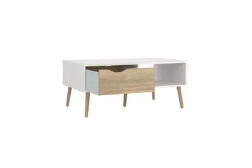 Hostafranc Sofabord 98,7 cm - Natur/Hvid - Møbler - Borde - Sofabord