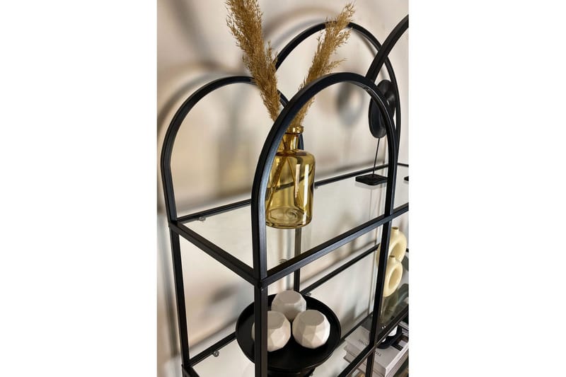 Hu Bogreol 100 cm - Sort/Gennemsigtig - Opbevaring - Hylder & Reoler - Bogreol