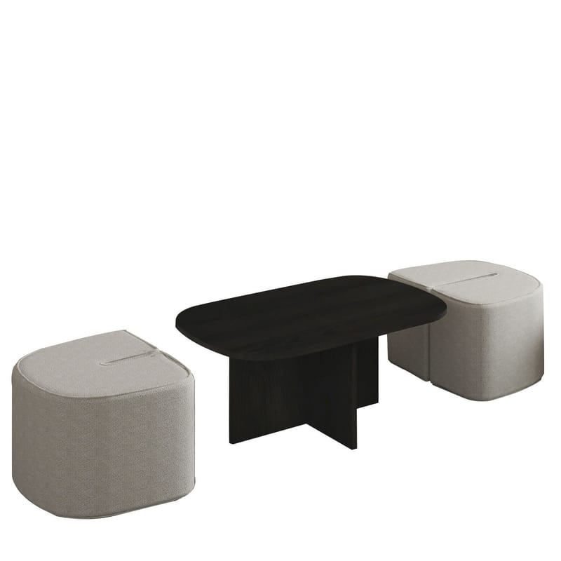 Hu Sofabordssæt 90x42,9x45 cm - Sort - Møbler - Borde - Sofabord