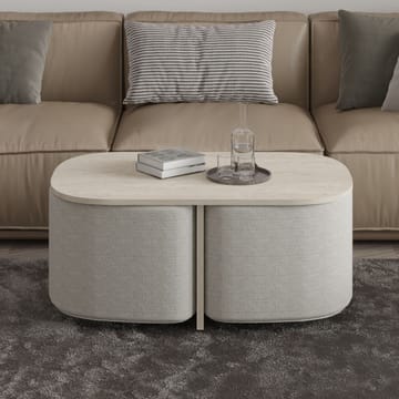 Hu Sofabordssæt 90x42,9x45 cm - Travertin - Møbler - Borde - Sofabord