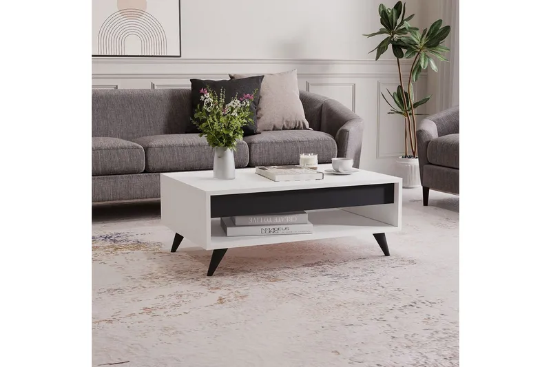 Hume Sofabord 90 cm - Hvid - Møbler - Borde - Sofabord