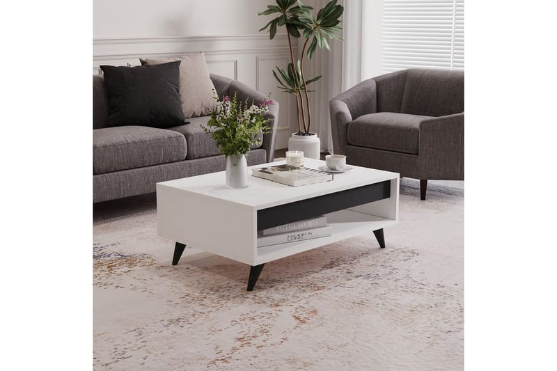 Hume Sofabord 90 cm - Hvid - Møbler - Borde - Sofabord