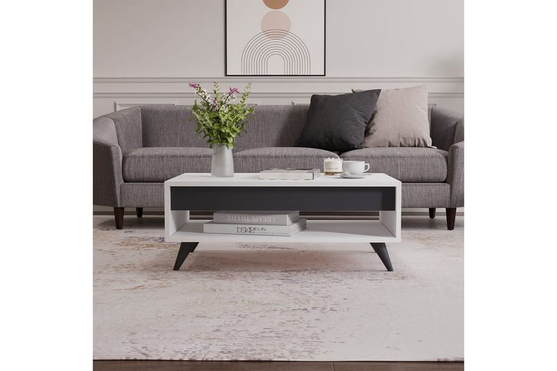 Hume Sofabord 90 cm - Hvid - Møbler - Borde - Sofabord