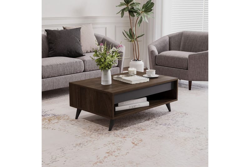 Hume Sofabord 90 cm - Valnød - Møbler - Borde - Sofabord