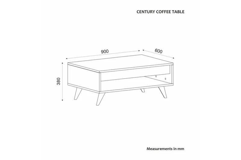 Hume Sofabord 90 cm - Valnød - Møbler - Borde - Sofabord