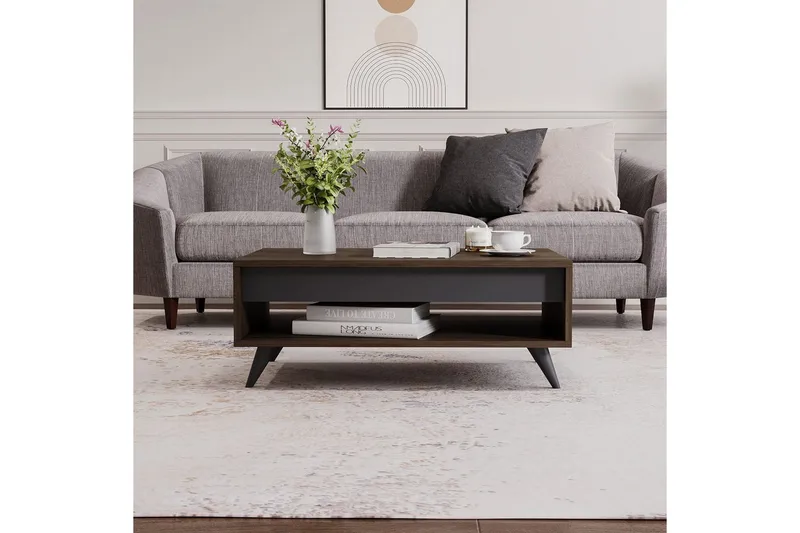 Hume Sofabord 90 cm - Valnød - Møbler - Borde - Sofabord