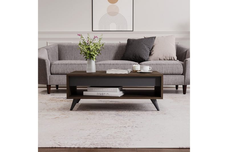 Hume Sofabord 90 cm - Valnød - Møbler - Borde - Sofabord