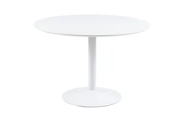 Ibiza Spisegruppe Rund 110 Cm + 4 Spisestuestole - Hvid - Møbler - Borde - Spisebordssæt