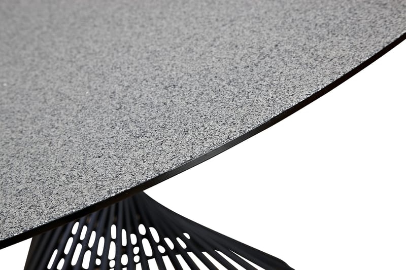 Iggy Spisebord 140 cm Rund Glas - Grå - Spisebord og køkkenbord