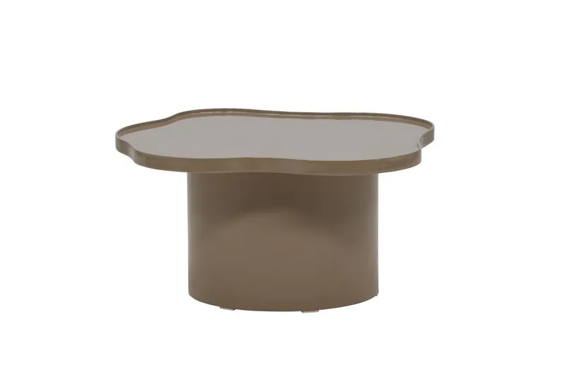 Ilse Asymmetrisk Sofabord 90 cm i Metal - Taupe - Møbler - Borde - Sofabord
